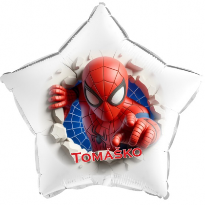 Balón Spiderman s menom